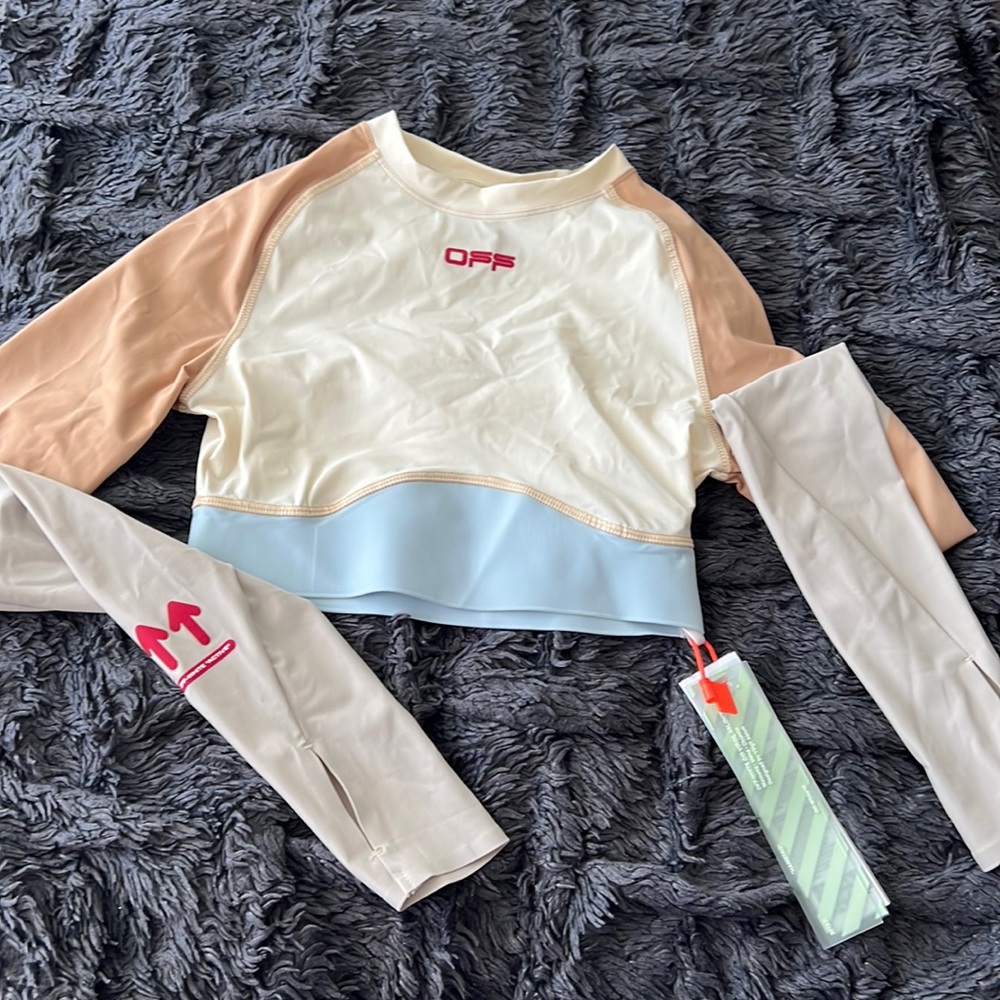 Off White Active Top